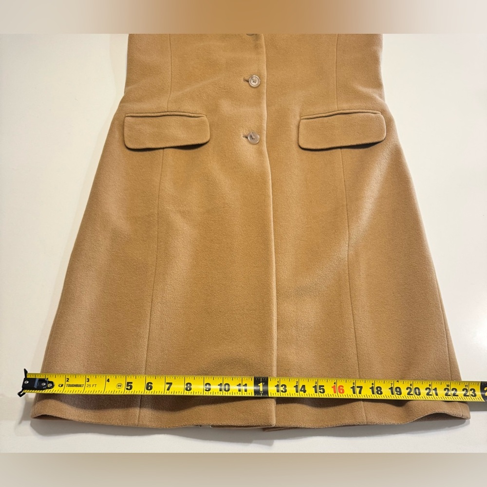 J Crew Women’s Top Coat Cashmere & Wool Camel Color - Picture 9 of 11